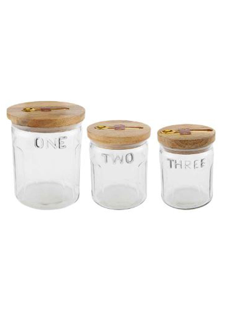 Glass Canister Set by Mud Pie