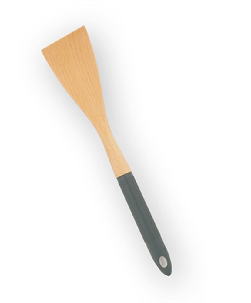 Wood/Silicone Turner in Gray by Brownlow Gifts