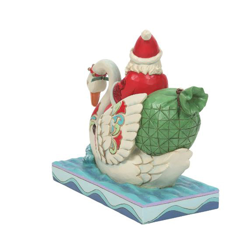 Fig Santa Riding Swan by Department 56