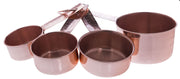 4 Piece Copper Finish Measuring Cups On Ring by Home Essentials