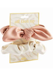 Blush Leahter Scruchie Set by Mud Pie