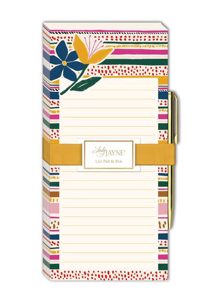 Notepad Magnetic W/ Metal Pen by Lady Jayne