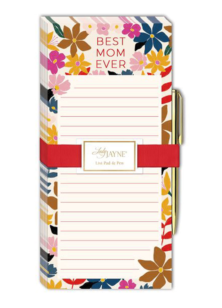 Notepad Magnetic W/ Metal Pen by Lady Jayne