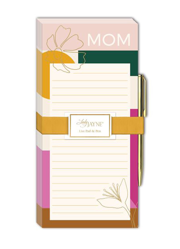 Notepad Magnetic W/ Metal Pen by Lady Jayne