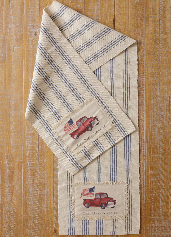 God Bless America Rev Table Runner by Your Hearts Delight