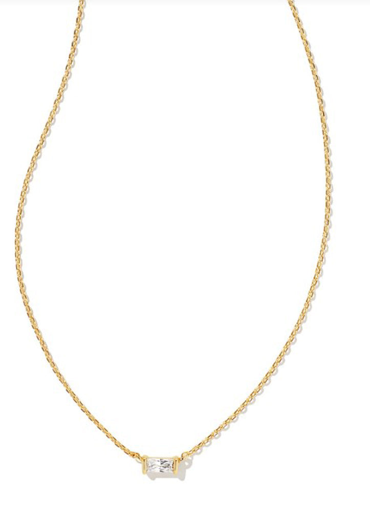 Juliette Pndnt Nck Gld Wht Cry by Kendra Scott