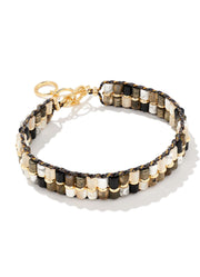 Bree Beaded Bracelet Gold Neutral Mix by Kendra Scott