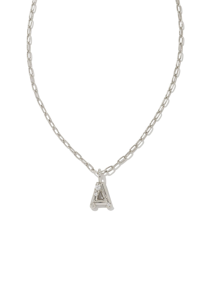 Crystal A Silver Necklace by Kendra Scott