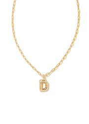 Crystal D Necklace in Gold by Kendra Scott