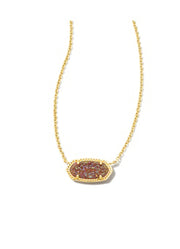 Elisa Necklace in Spice Drusy by Kendra Scott
