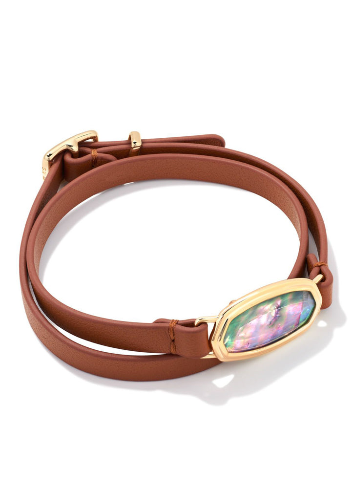 Framed Dani Wrap Brac Gld Lilac Abalone by Kendra Scott