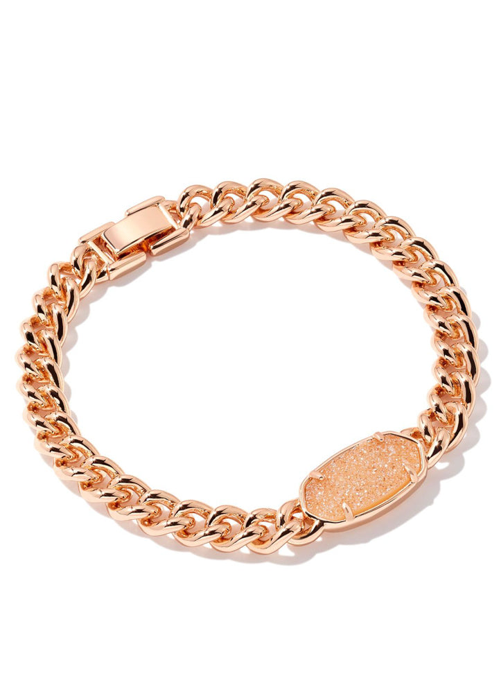 Elaina Chain Bracelet Rose Gold Sand Drusy by Kendra Scott