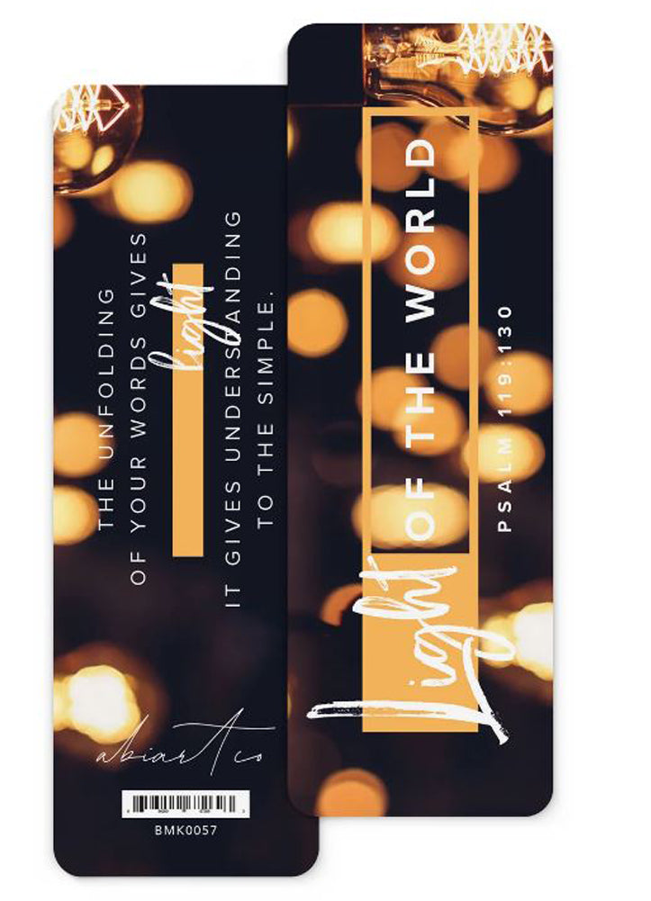 Light Of The World Bookmark by P.Graham Dunn