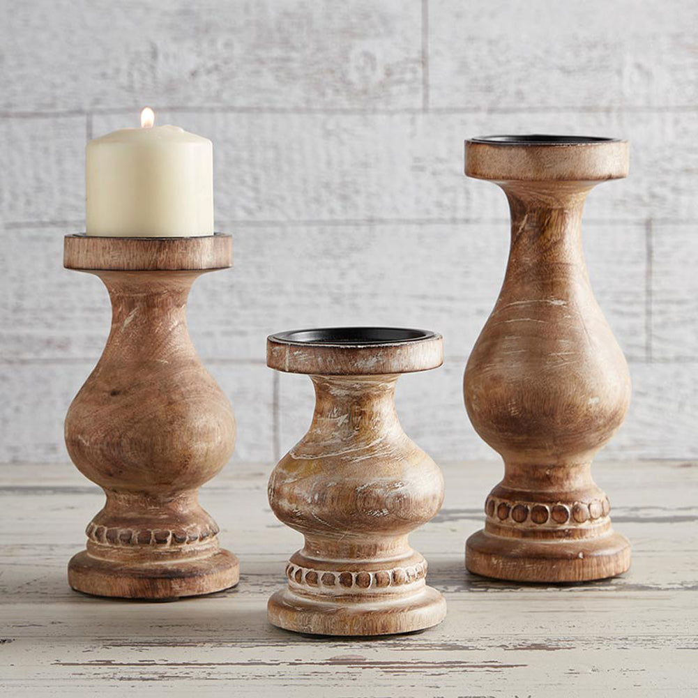 Sm Brwn Candle Holder by 47th & Main