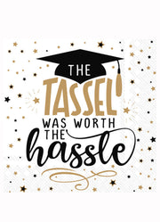 Paper Cocktail Napkin Grad Cap by Boston International