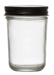 Glass Jar with Metal Lid by Creative Co-op