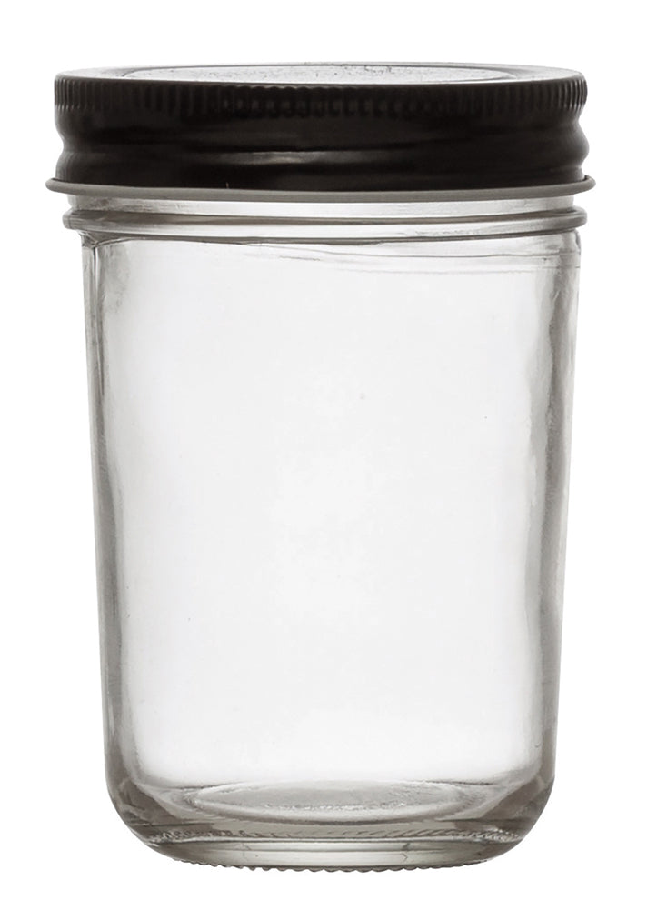 Glass Jar with Metal Lid by Creative Co-op