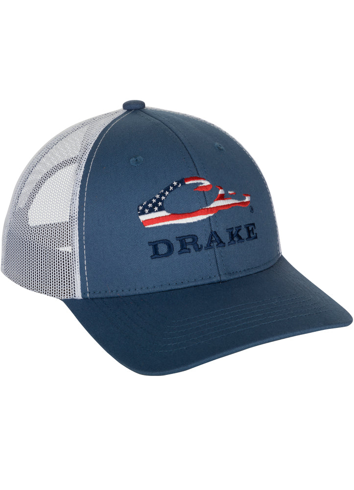 Drake Americana Cap in Med Blue by Drake