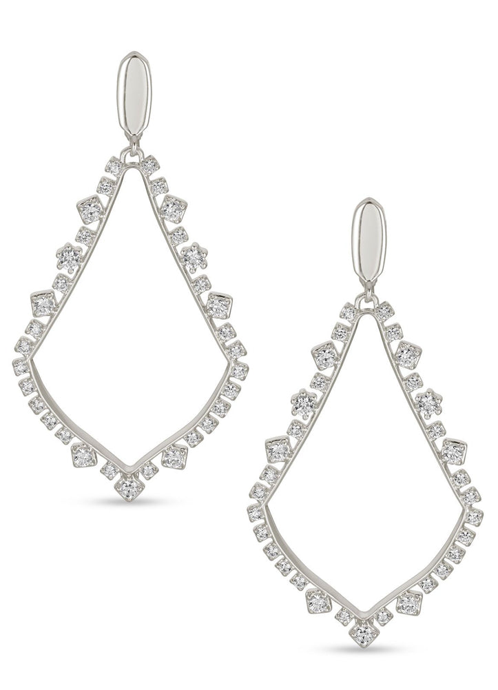Sophee Earring Rhodium Metal by Kendra Scott