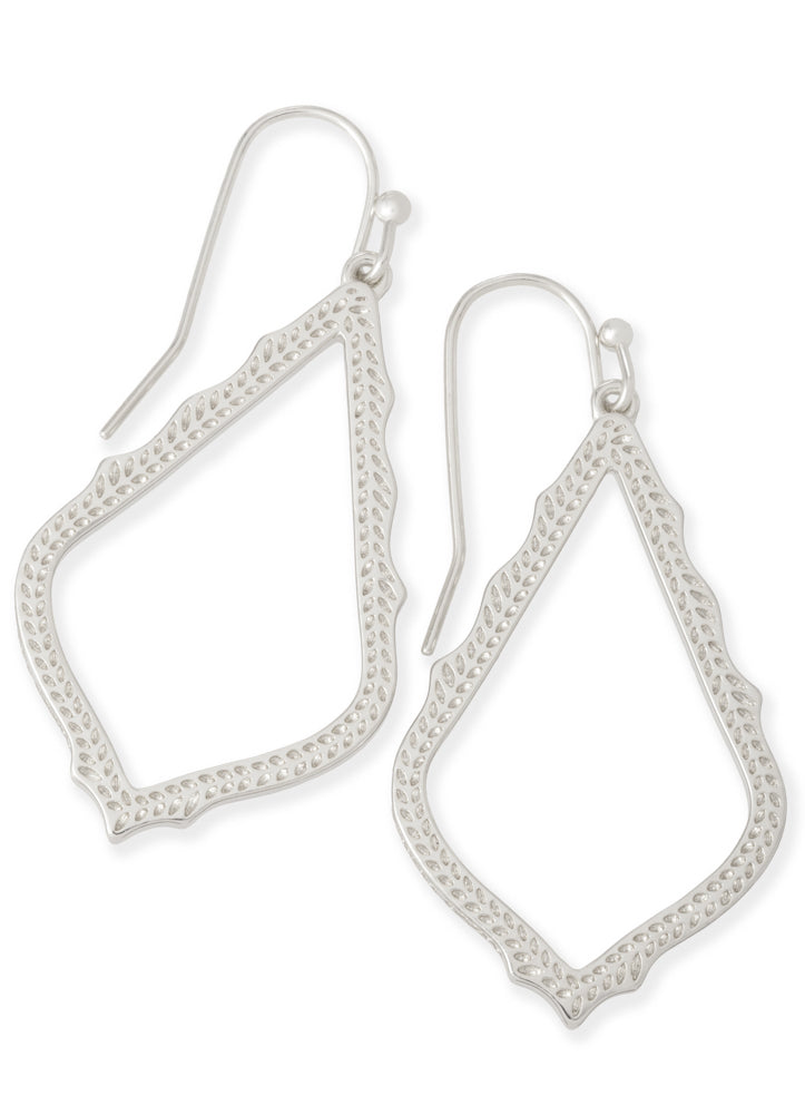 Sophia Earring Rhodium Metal by Kendra Scott