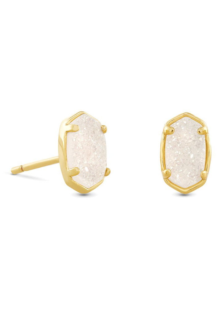 Emilie Stud Earring Gld Irid Drusy by Kendra Scott