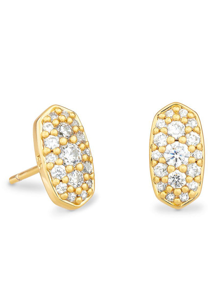 Grayson Crystal Stud Earring Gld Metal by Kendra Scott