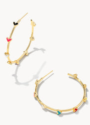 Haven Hoop Earring Gld Multi Mix by Kendra Scott
