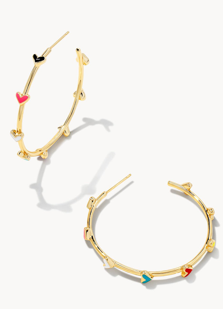 Haven Hoop Earring Gld Multi Mix by Kendra Scott