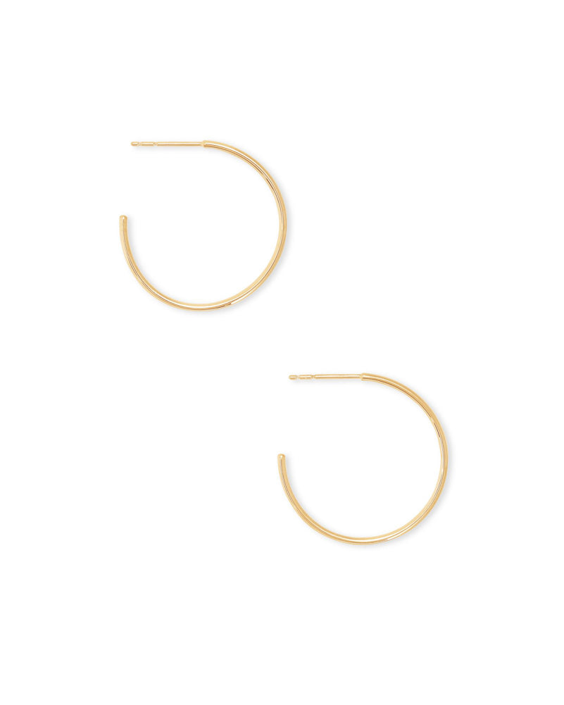 Keeley Sm Hoop Earring Gold by Kendra Scott