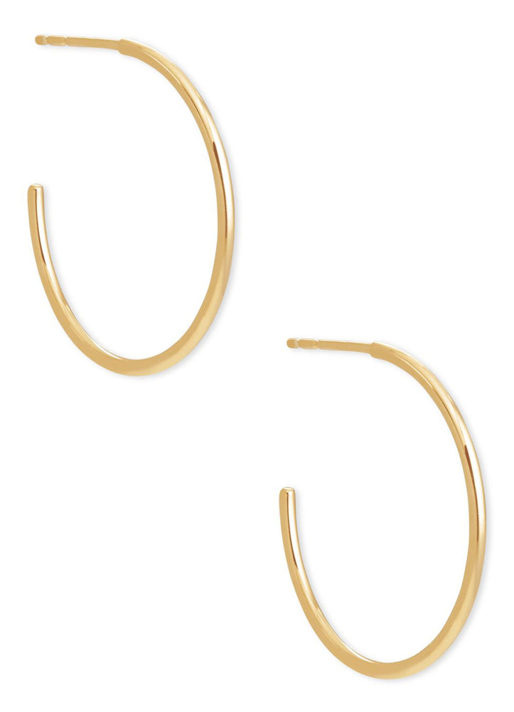 Keeley Sm Hoop Earring Gold by Kendra Scott