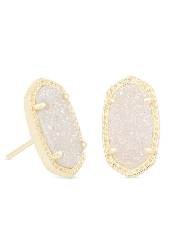 Ellie Stud Earring Gld Irid Drusy by Kendra Scott