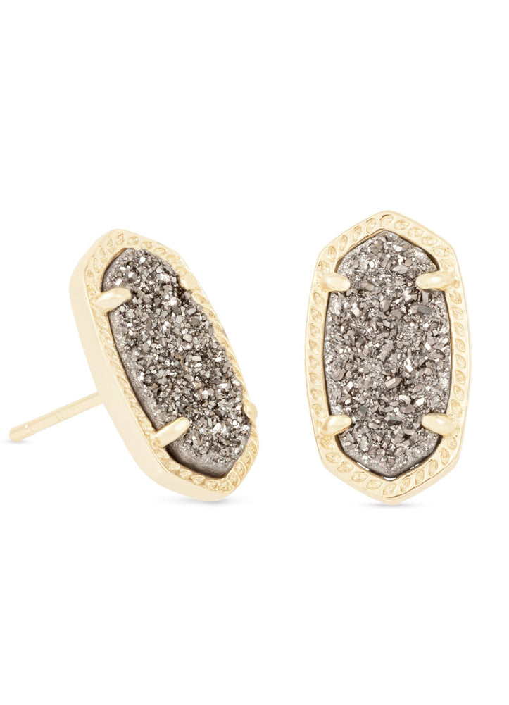 Ellie Stud Earring Gld Plat Drusy by Kendra Scott