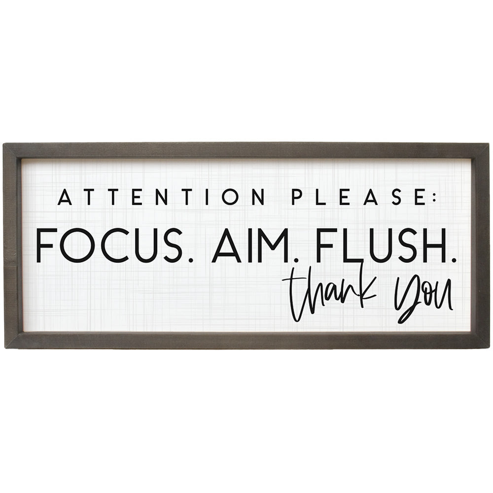 Focus Aim Flush by Sincere Surroundings
