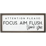 Focus Aim Flush by Sincere Surroundings
