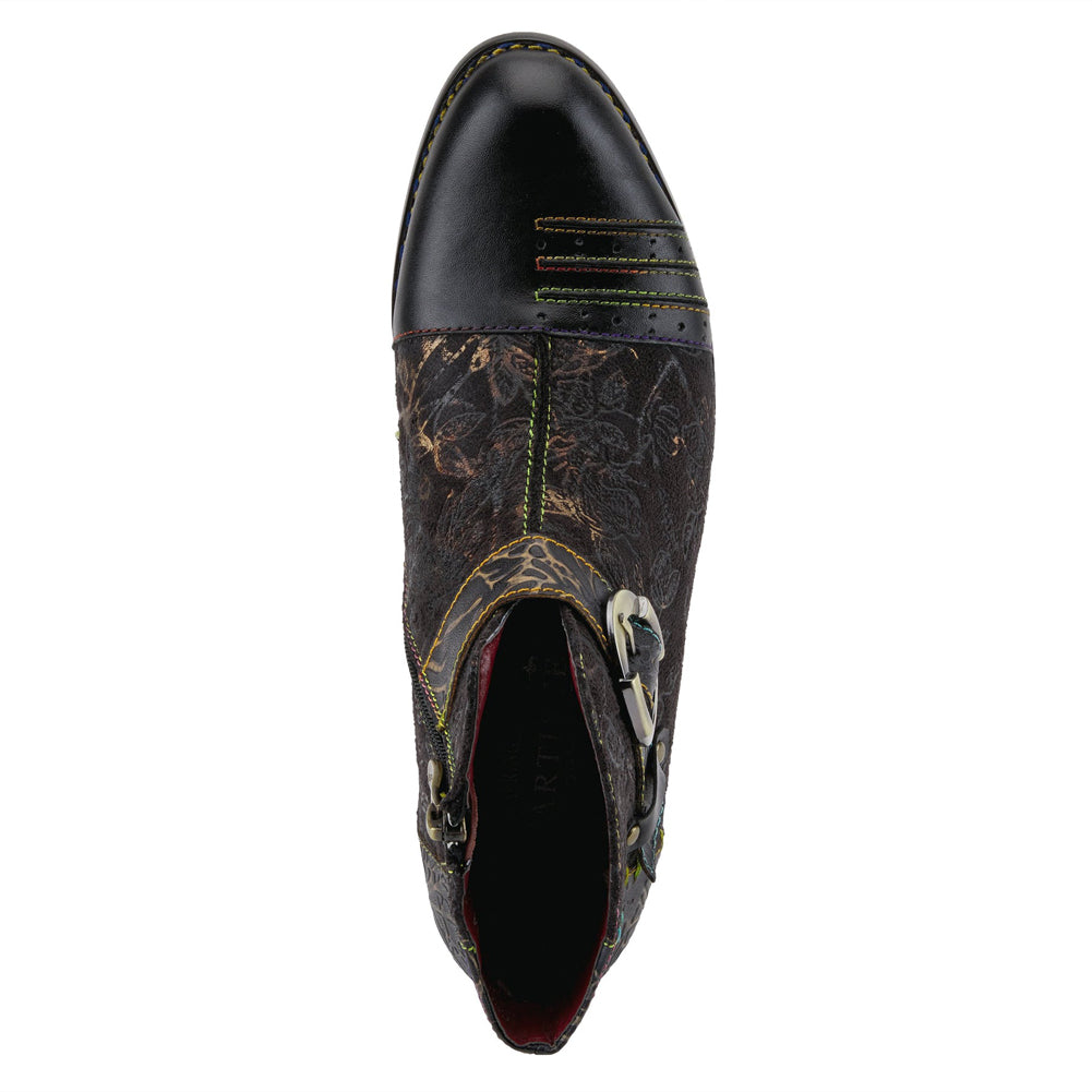 Georgiana in Black Multi Leather by L'Artiste