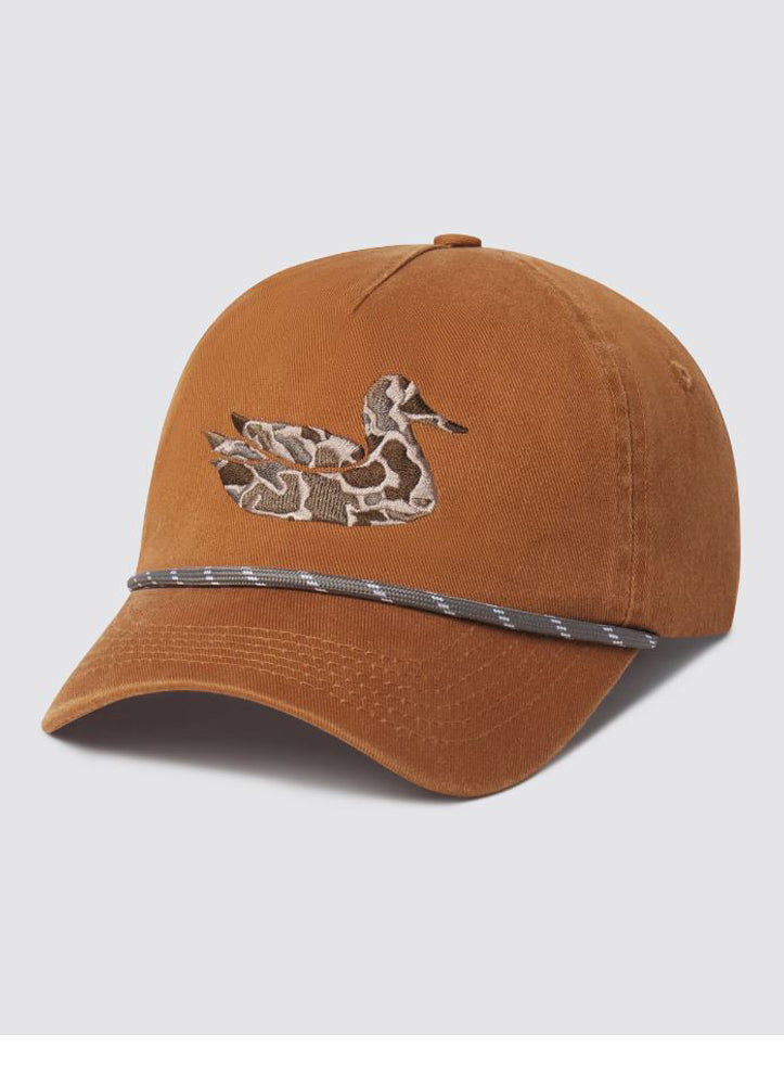 Ensenada Rope Hat Camo Duck in Burnt Orange by Southern Marsh