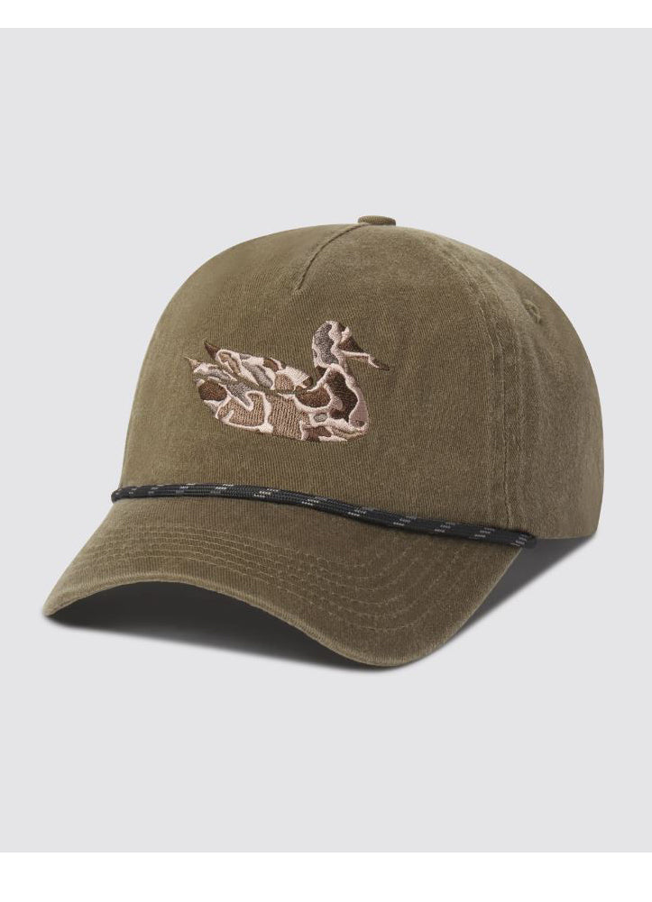 Ensenada Rope Hat Camo Duck in Dark Olive by Southern Marsh