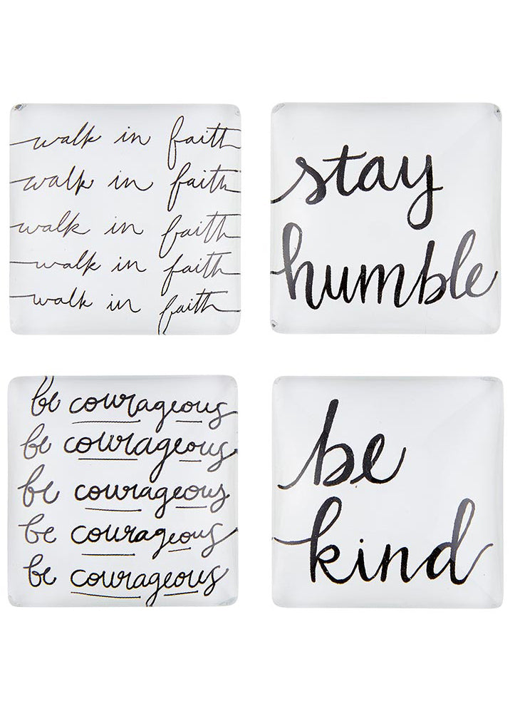 Courageous Magnet Set of 4 by Faithworks