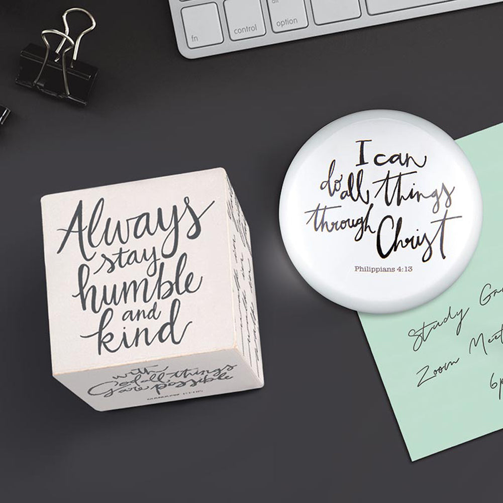 Plans Tabletop Quote Block by Faithworks
