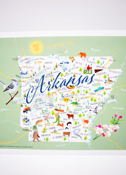 Arkansas Print by Galleyware
