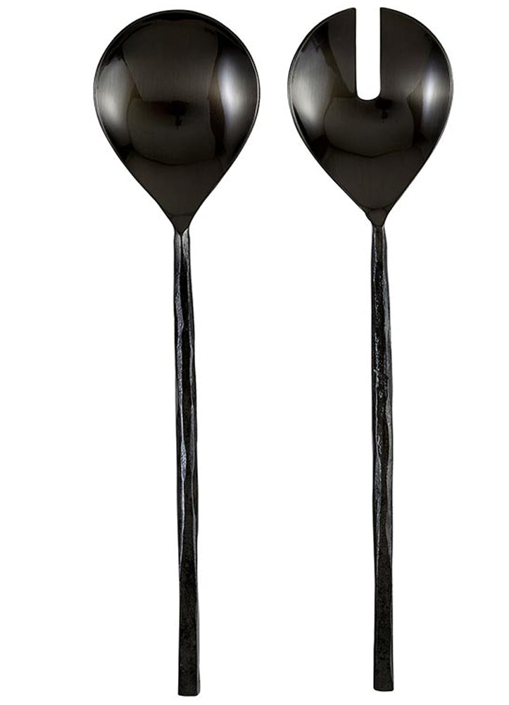 Matte Black Salad Set by Santa Barbara