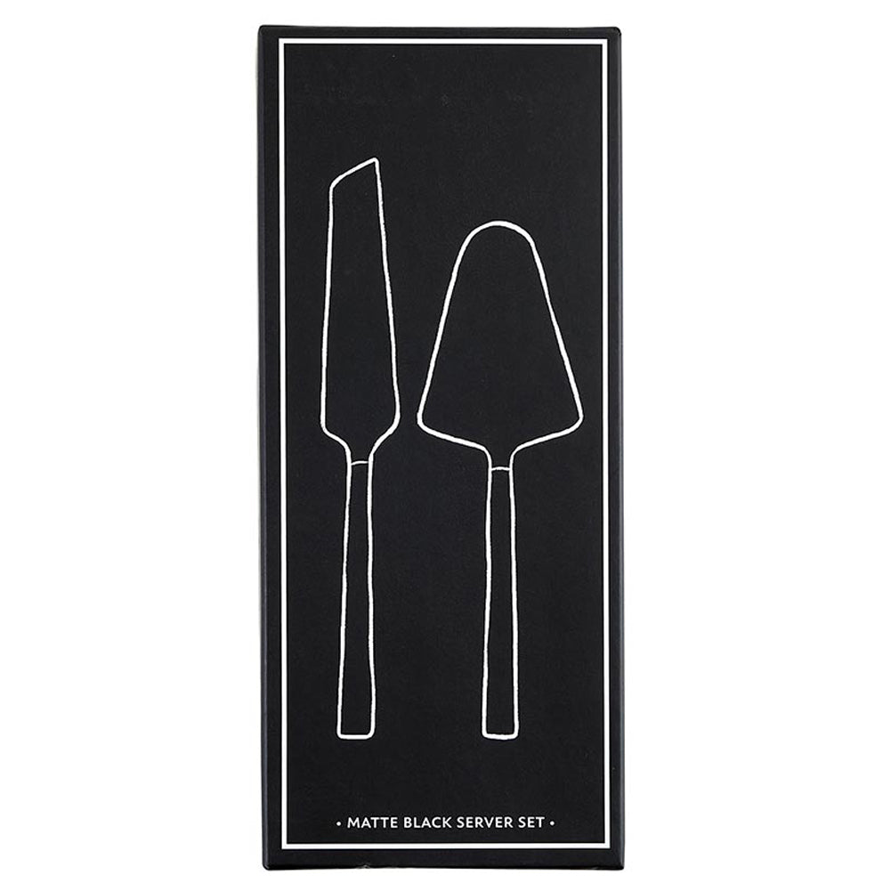 Matte Black Server Set by Santa Barbara