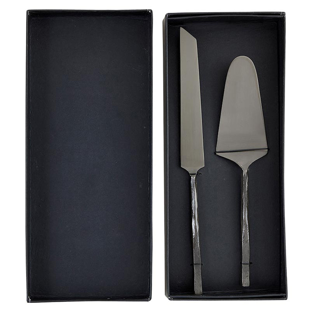 Matte Black Server Set by Santa Barbara