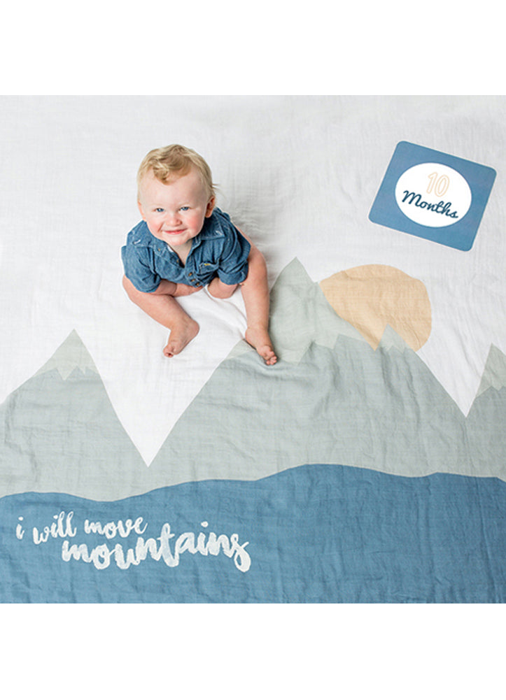 Baby's First Year Blanket Cards I Will Move Mountains by Mary Meyer