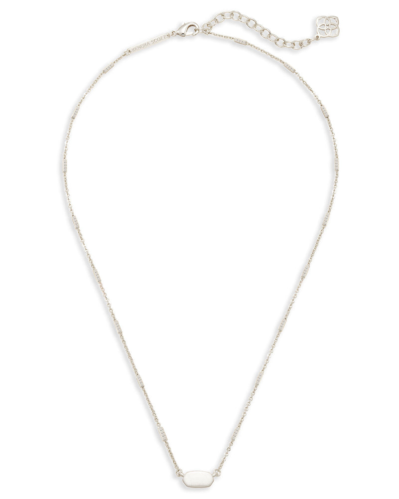 Fern Necklace Bright Silver Metal by Kendra Scott