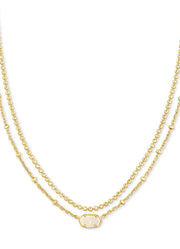 Emilie Multi Strand Neck Gld Irid Drusy by Kendra Scott
