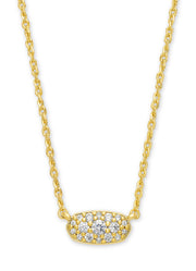 Grayson Crystal  Pen Neck Gld Metal White Cz by Kendra Scott