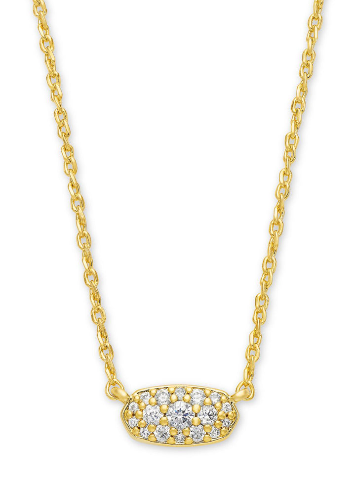 Grayson Crystal  Pen Neck Gld Metal White Cz by Kendra Scott