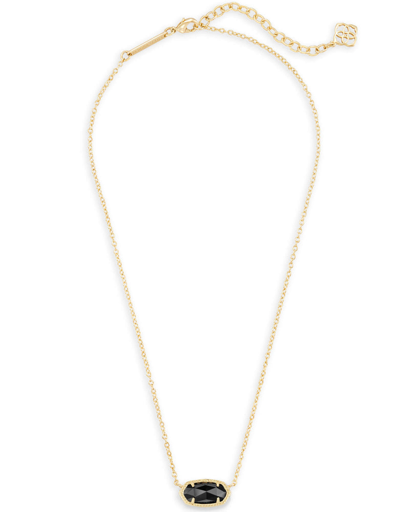 Elisa Sht Pen Neck Gold Blk by Kendra Scott