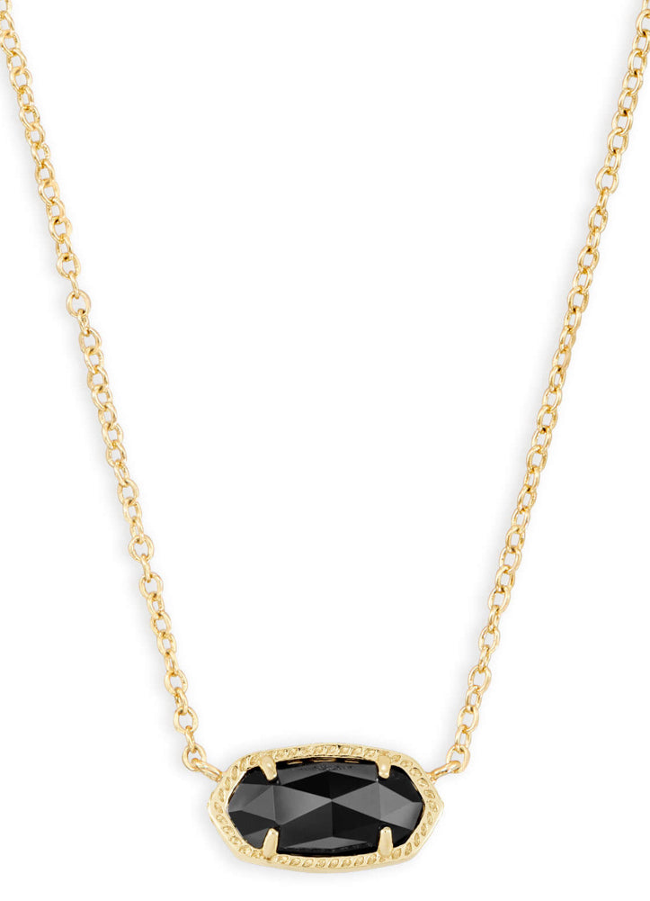 Elisa Sht Pen Neck Gold Blk by Kendra Scott
